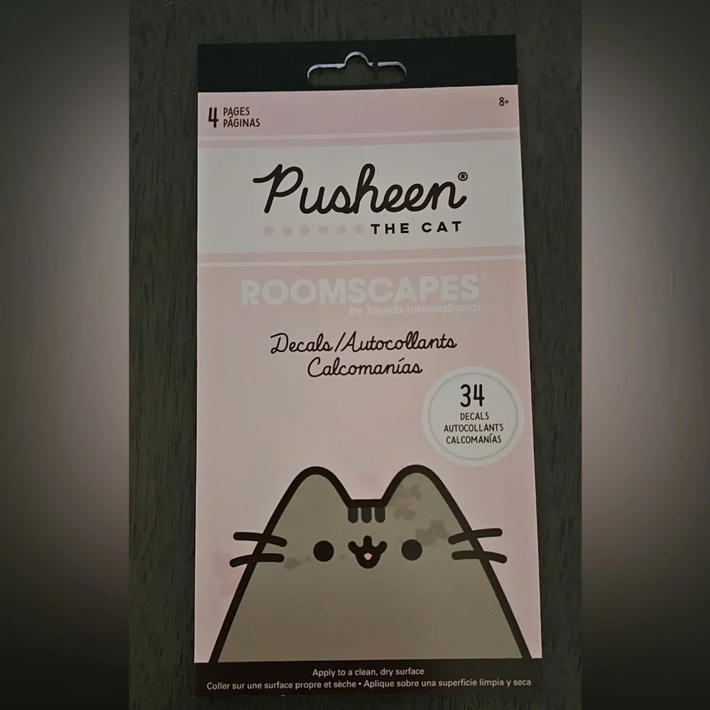 Pusheen Gift Set w/Harness & Leash Set, Figurine, Decals and Bowl